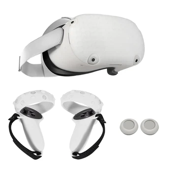 Nový ochranný Kryt pre Oculus Quest 2 VR Touch Regulátor Rukoväť Prípade Silikónové Úplný Ochranný D